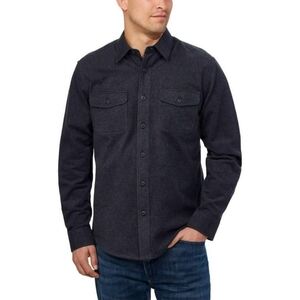 Grizzly Mountain Men’s Flannel Chamois Shirt Dark Gray Medium
